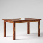 Sheesham Wood Dining Table(57x35) with 4 Chairs 1 Bench| 6 Seater Dining Set | Wooden Dining Table with Chair - Dining Room Furniture