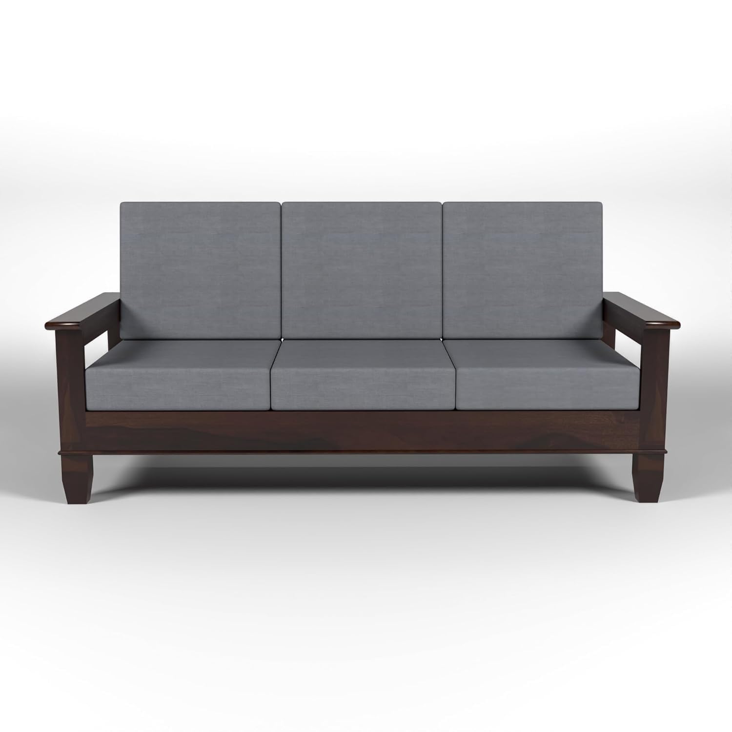 Solid Sheesham Wood Sofa Set , Living Room Furniture (3+1+1 with Center Table) 5 Seater