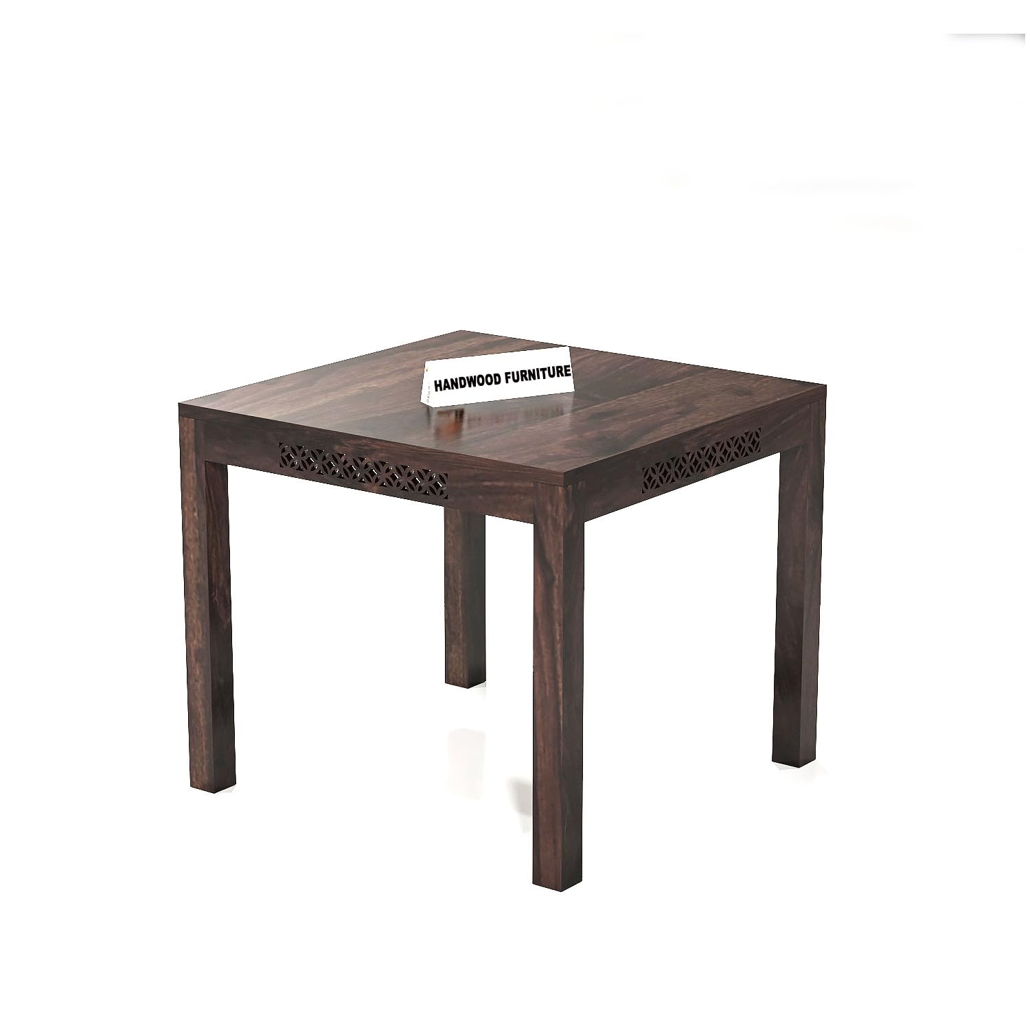 Premium Sheesham Wood Dining Table (34x34) with 2 Chairs | 2 Seater Dining Set | Wooden Dining Table with Chair | Dining Room Furniture