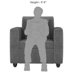 1 Seater Fabric Sofa Set for Living Room Furniture | Fabric 1 Seater Sofa Set | Sofa for Home & Office