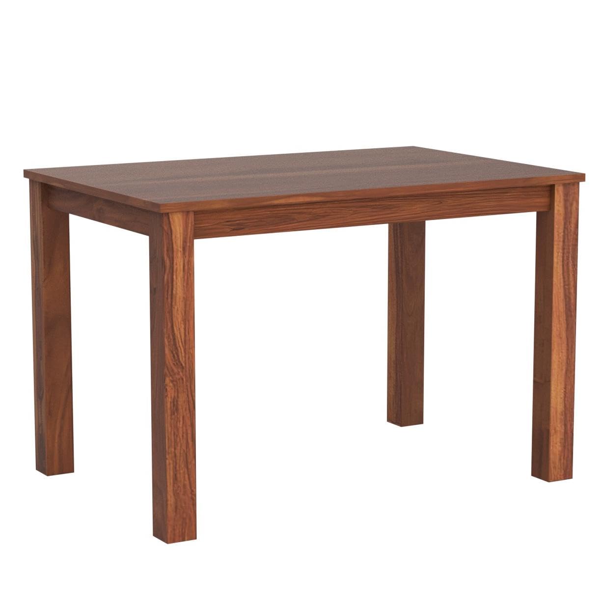 Sheesham Wood Dining Table (45x30 inch) | Multi-Purpose uses Home and Office Desk | Wooden 4 Seater Dining Table