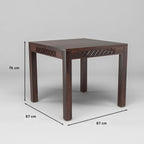 Sheesham Wood CNC Cutting Dining Table with 4 Chairs, | 4 Seater Dining Set