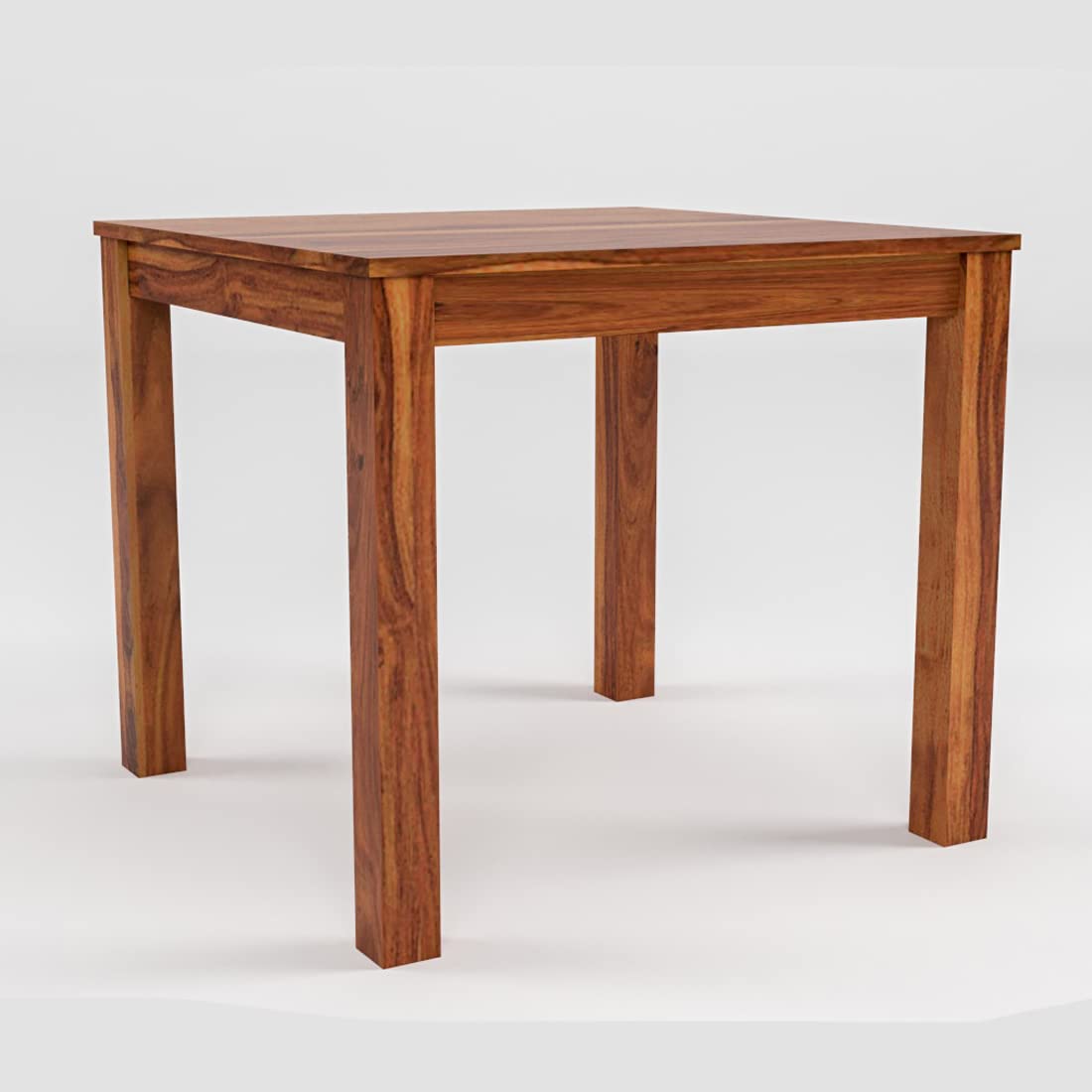 Sheesham Wood Dining Table (34x34 Inch) | Multi-Purpose uses Home and Office Desk | Dining Room Furniture | Wooden 4 Seater Dining Table