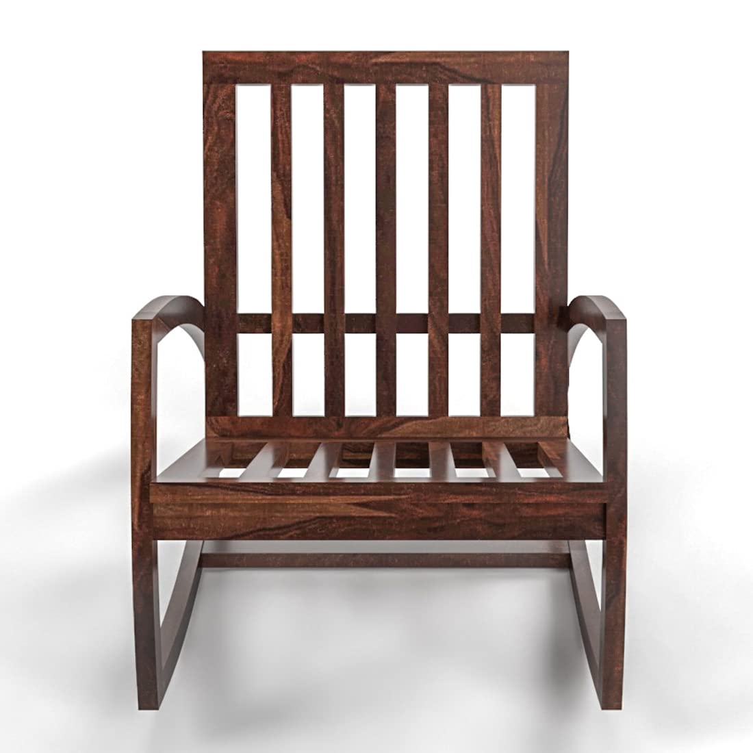 Sheesham Wood Walnut Finish Rocking Chair