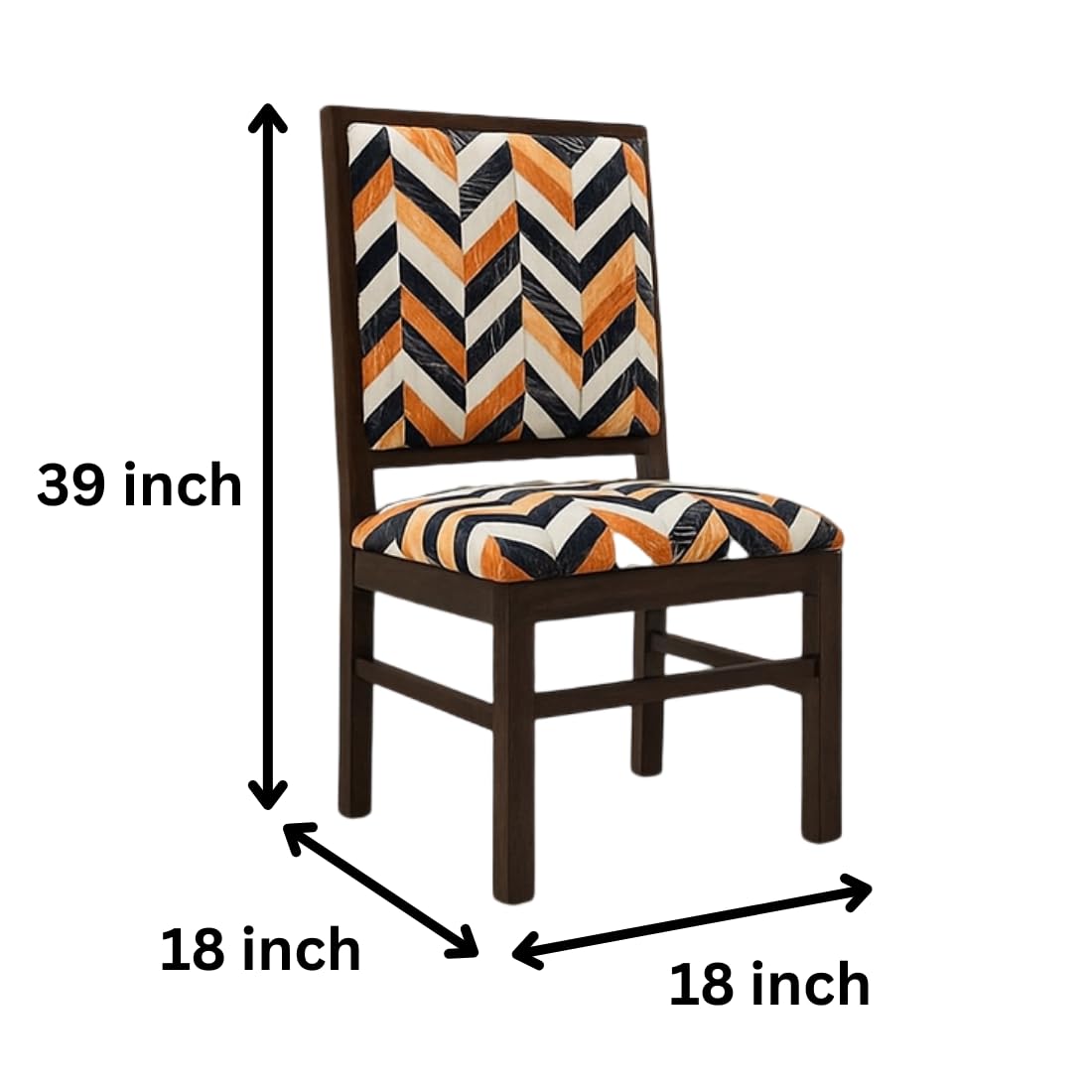 Solid Wood Set of 2 Dining | Study Chair | Home & Office Furniture