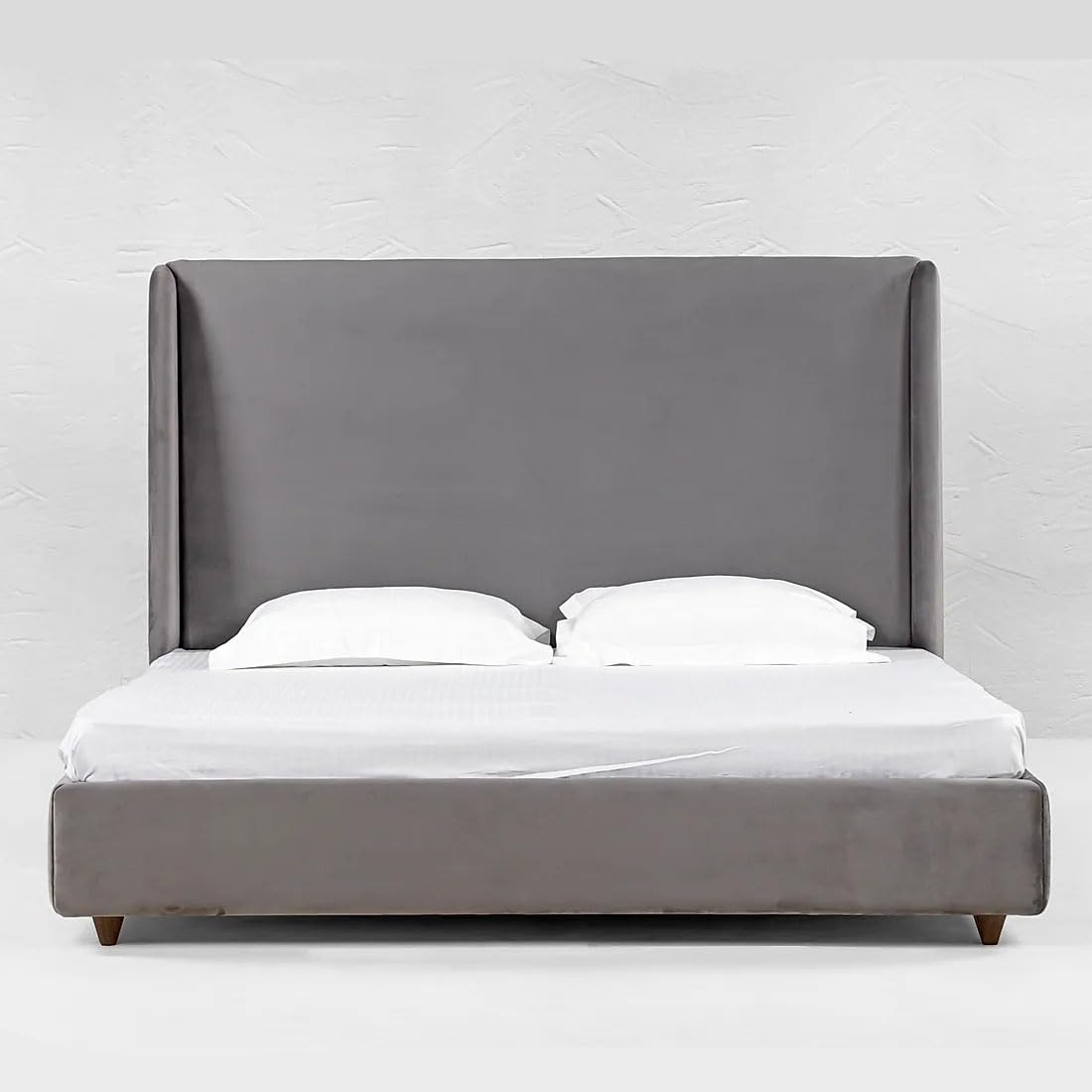 Modern Home Furniture | Upholstered Bed | King Size Bed | Bed for Bedroom, Living Room | Best Furniture for Home | Bedroom Bed for Home | Finish Color:-Grey Finish