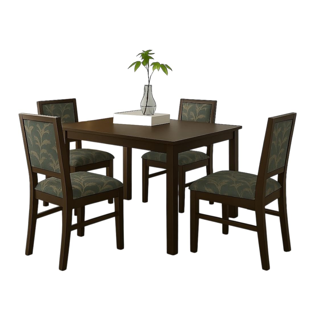 Sheesham Wood Dining Table(34x34) | 4 Seater Dining Set | Wooden Dining Table with 4 Chairs - Dining Room Furniture