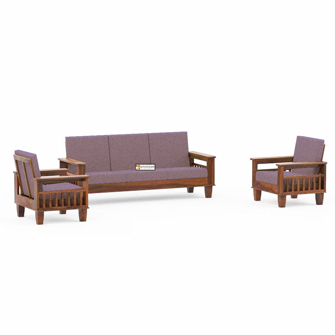 Solid Sheesham Wood Sofa Set | 5 Seater Wooden Sofa Set | 3+1+1 Sofa | Sofa Set