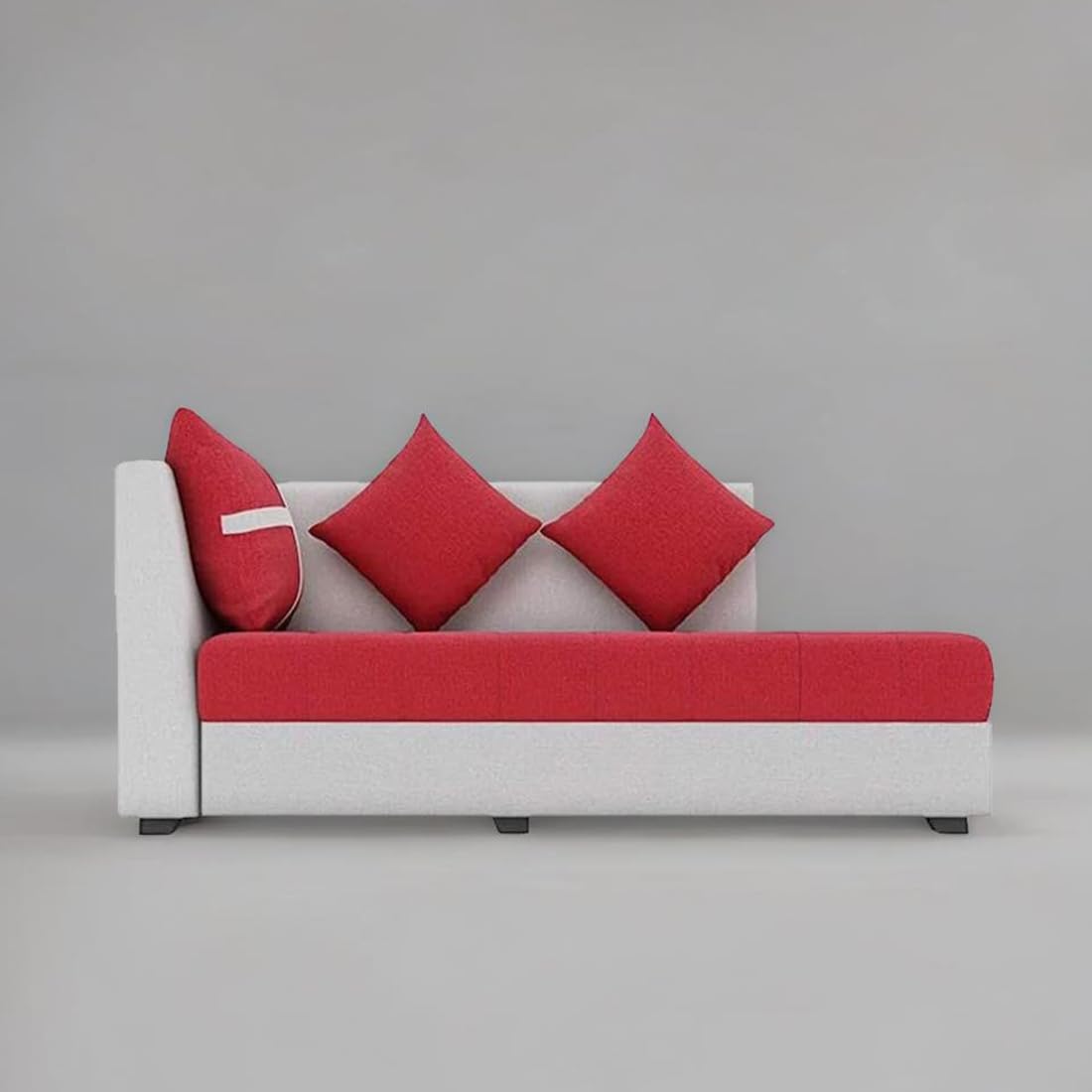 6 Seater L Shape Corner Sofa for Living Room | 6 Seater L Shape Sofa (Right Facing) with 6 Small Pillow | Sofa for Home & Office Furniture