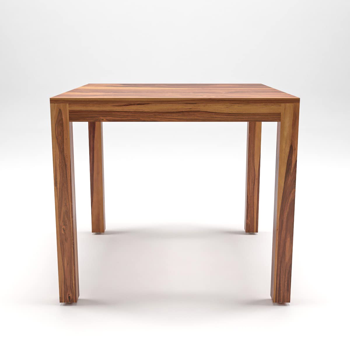 Furniture Premium Dining Room Furniture Wooden Dining Table with 4 Chairs Solid Wood 4 Seater Dining Set (Finish Color - Honey Finish with Blue Cushions, DIY(Do-It-Yourself))