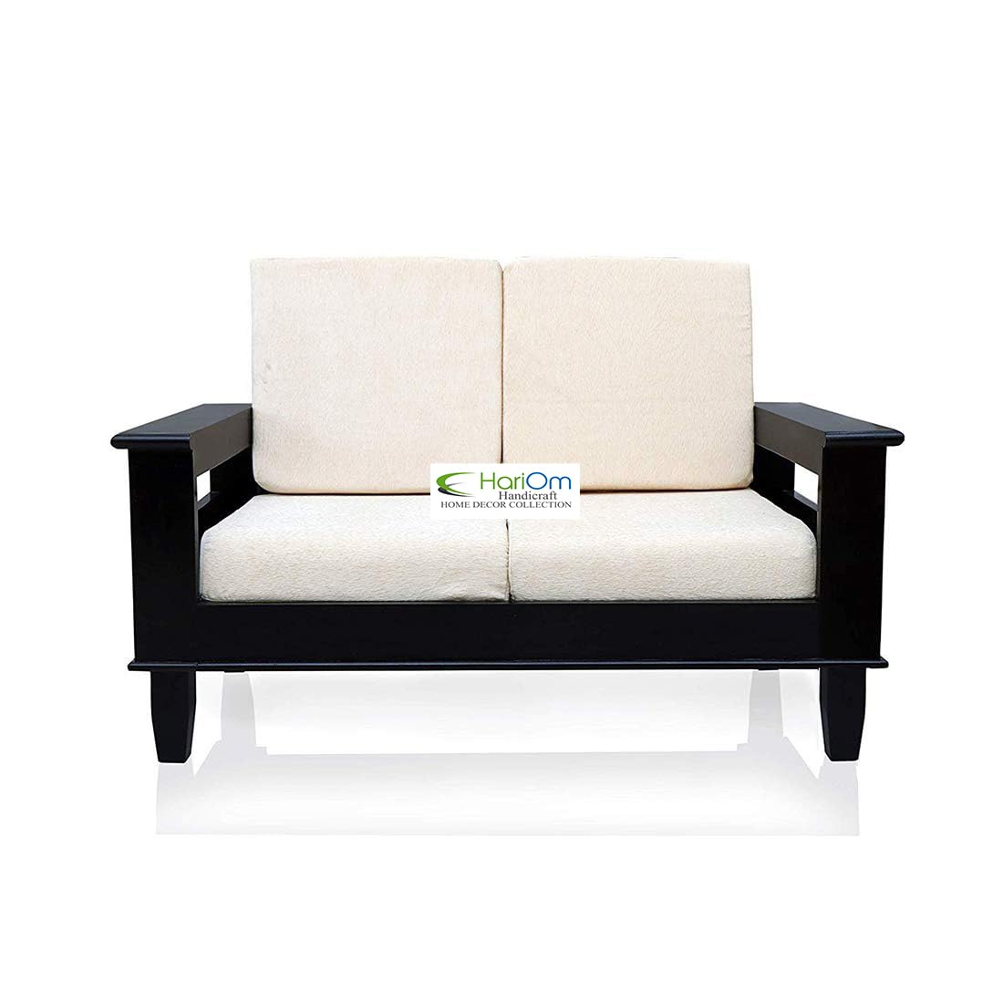 KendalWood Furniture Solid Sheesham Wood 6 Seater Sofa Set with Cushions