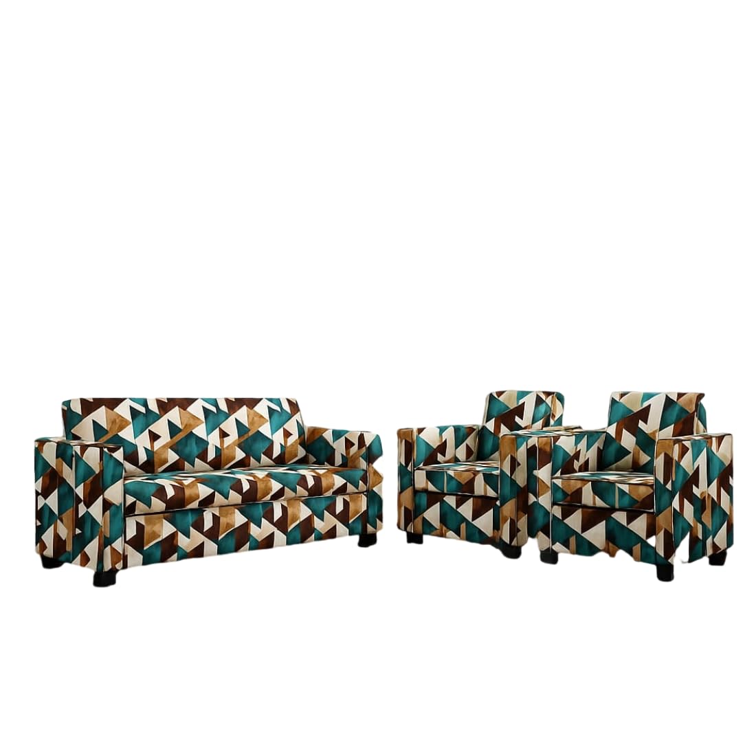 5 Seater Fabric Sofa Set for Living Room Furniture | 3+1+1 Sofa Set for Home & Office