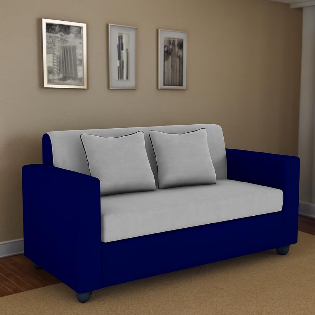 2 Seater Sofa | Fabric 2 Seater Sofa Set | Sofa for Living Room & Home | Furniture for Office & Hotels
