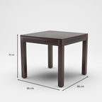 Sheesham Wood Dining Table Square (34x34) with 4 Chairs | 4 Seater Dining Set | Wooden Dining Table with Chair | Dining Room Furniture
