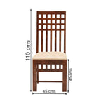 Sheesham Wood Dining Table(57x35) with 6 Chairs | 6 Seater Dining Set | Wooden Dining Table with Chair - Dining Room Furniture