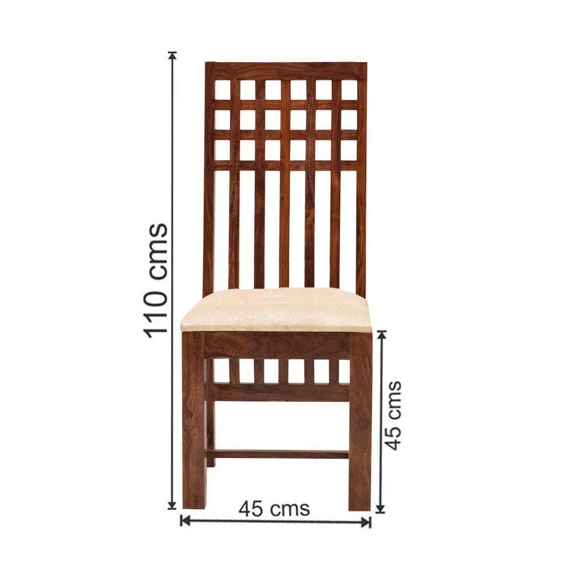 Sheesham Wood Dining Table(57x35) with 6 Chairs | 6 Seater Dining Set | Wooden Dining Table with Chair - Dining Room Furniture