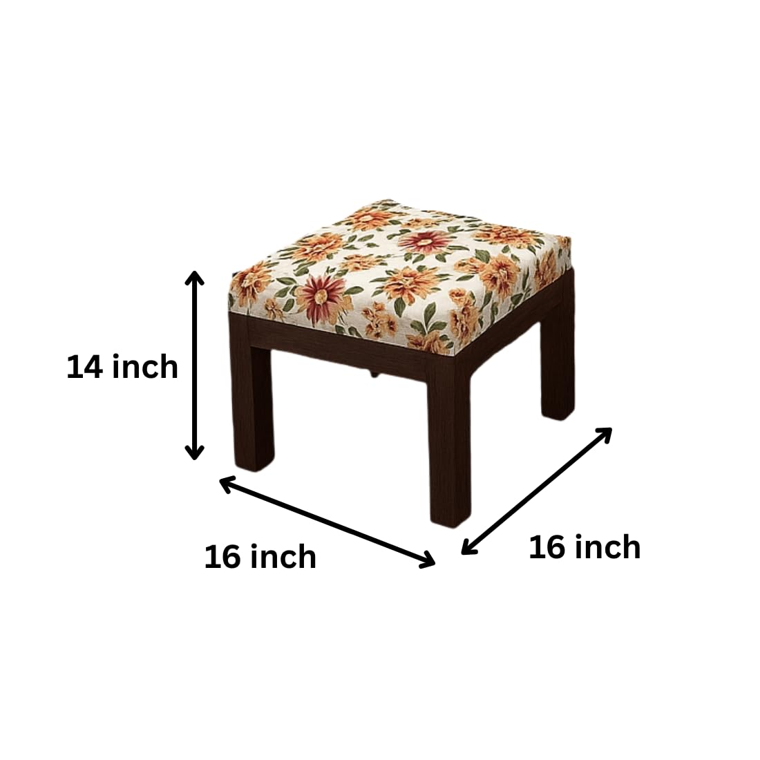 Square Sheesham Wood Coffee Table for Living Room | Wooden Center Table