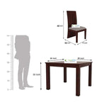 Kendal Wood Sheesham Table with Chairs and Cushion Dining Room Furniture