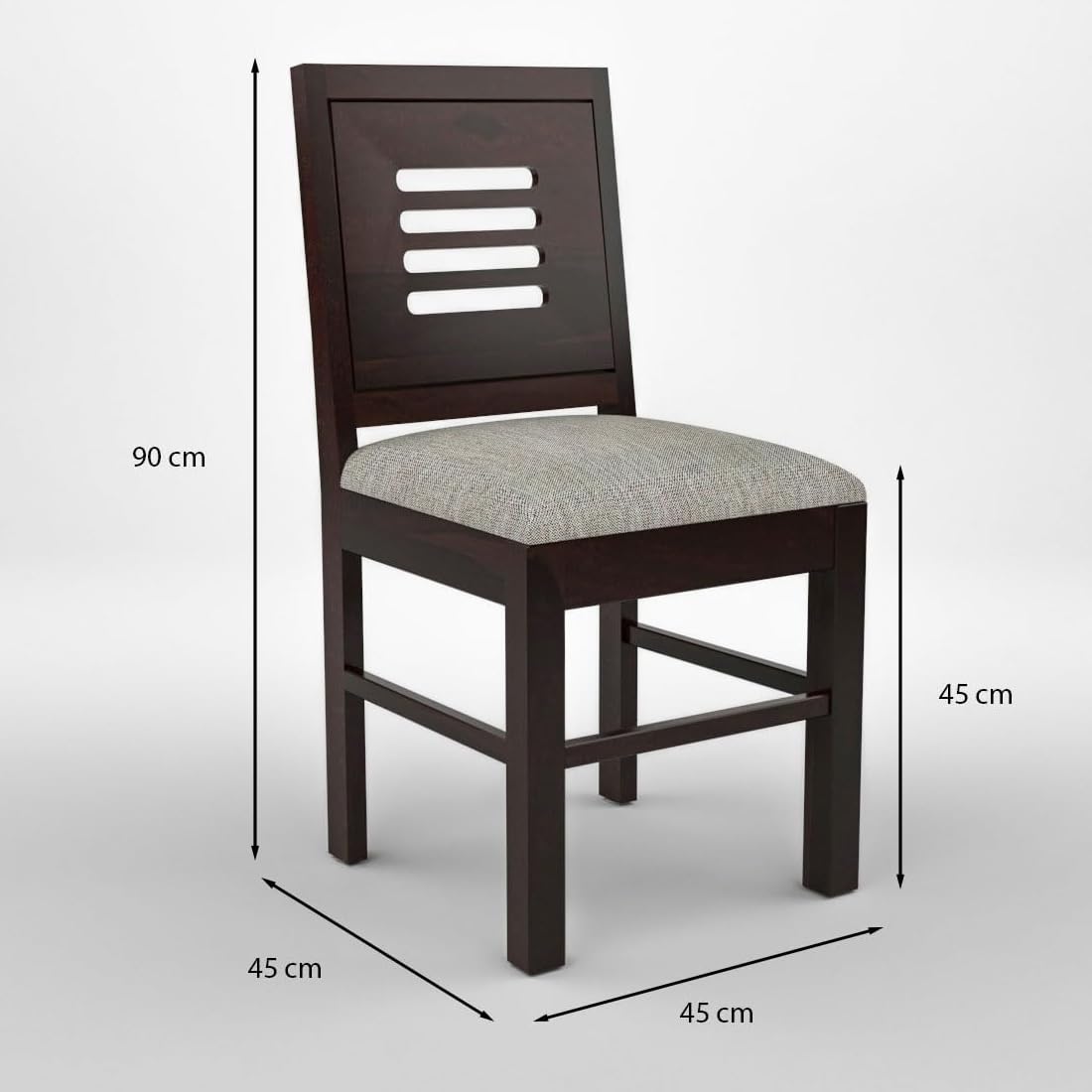 Premium Sheesham Wood Dining Table(45x30) with 4 Chairs | 4 Seater Dining Set | Wooden Dining Table with Chair