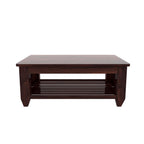 Solid Wood 4 Seater Wooden Sofa Set for Living Room Furniture 4 Seater 2+2 Fabric Sofa Set with Center Table