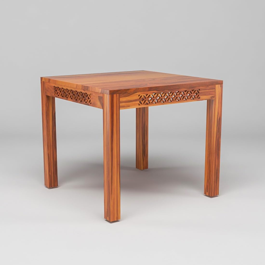 Premium Sheesham Wood Dining Table (34x34) with 4 Chairs |4 Seater Dining Set | Wooden Dining Table with Chair | Dining Room Furniture