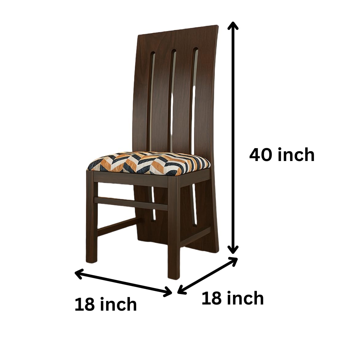 Modern Home Furniture | Solid Wood Dining Chair Set of 2 | Study Chair for Home & Office