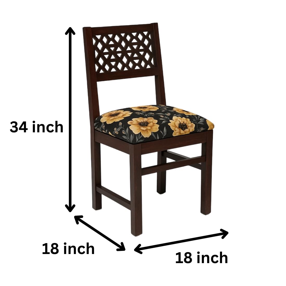 Furniture Solid Sheesham Wood Dining Study Multipurpose Chair
