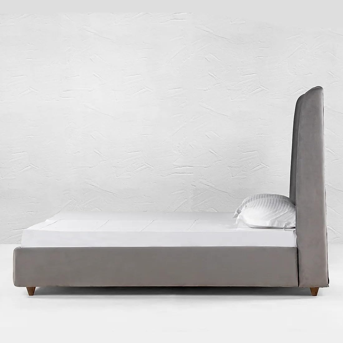 Modern Home Furniture | Upholstered Bed | King Size Bed | Bed for Bedroom, Living Room | Best Furniture for Home | Bedroom Bed for Home | Finish Color:-Grey Finish