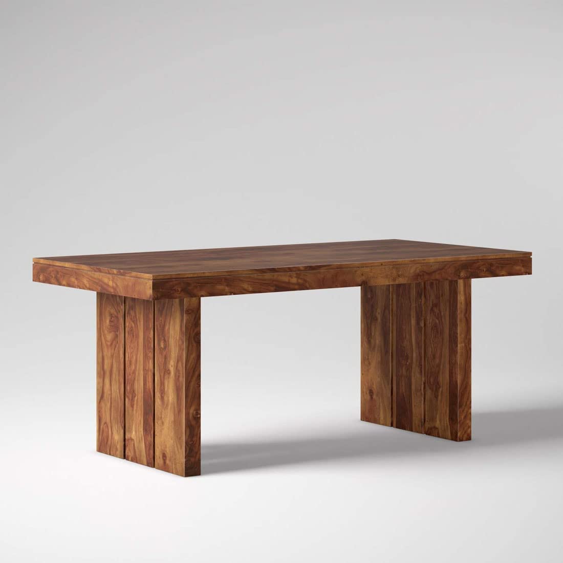 Sheesham Wood Dining Table (68x35) with 4 Chairs & 1 Bench | 6 Seater Dining Set | Wooden Dining Table with Chair - Dining Room Furniture