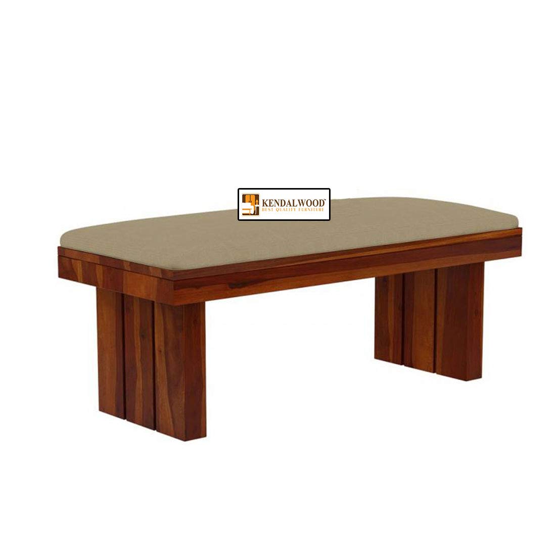 Furniture Sheesham Wood Dining Table with 4 Poster Chairs, 1 Bench |6 Seater Dining Set | Dining Room Furniture