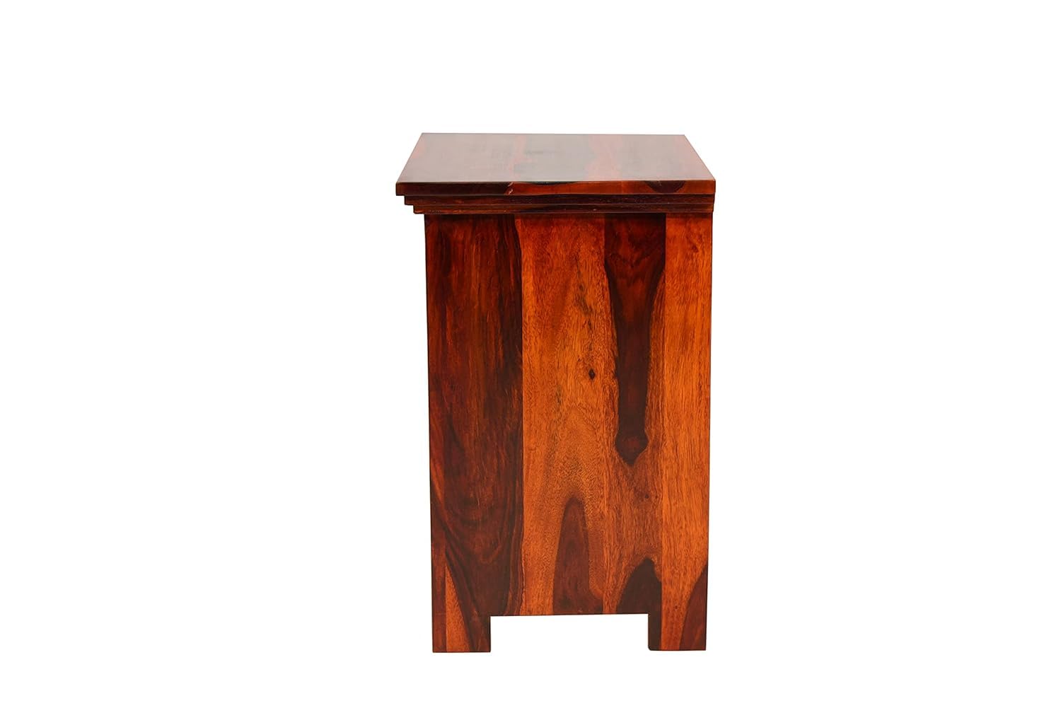 Sheesham Wooden Side Table for Living Room, Bedroom | Wooden Side Table | Bedside Table for Bedroom with Drawers