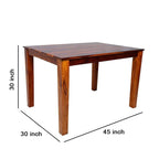 Premium Sheesham Wood Dining Table(45x30) with 4 Chairs | 4 Seater Dining Set | Wooden Dining Table with Chair | Dining Room Furniture