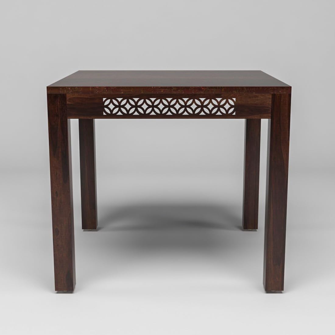 Sheesham Wood CNC Cutting Dining Table with 4 Chairs, | 4 Seater Dining Set