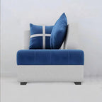 6-Seater L Shape Corner Sofa for Living Room | 6-Seater L Shape Sofa (Right Facing) with 6 Small Pillow | Sofa for Home & Office Furniture