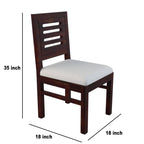 Sheesham Wood Dining Table(57x35) with 6 Chairs | 6 Seater Dining Set | Wooden Dining Table with Chair - Dining Room Furniture