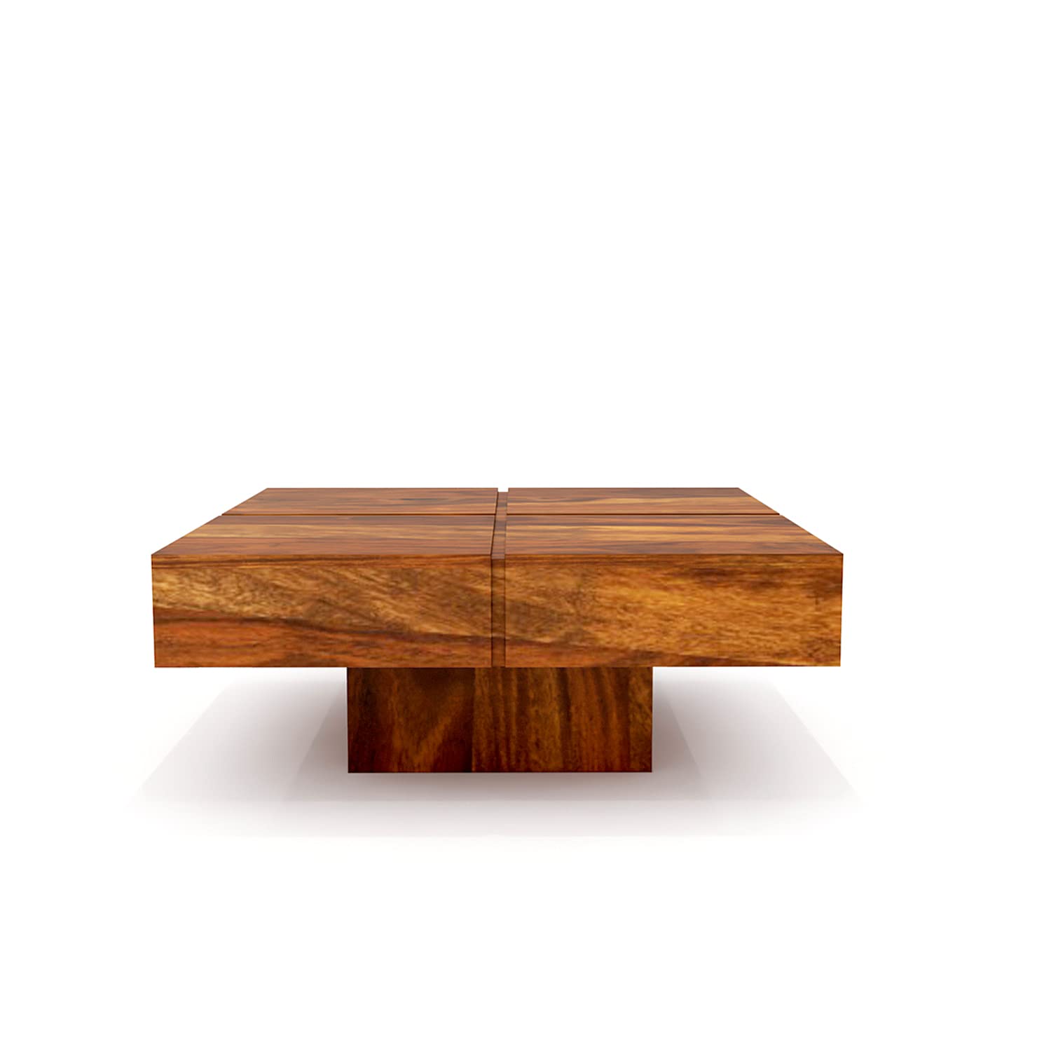 Premium Sheesham Wood Coffee Table for Living Room| Solid Wood Coffee Table, Center Table, Tea Table | Wooden Coffee Table | Best Furniture for Home