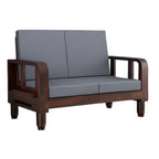 Solid Wood 2 Seater Wooden Sofa Set for Living Room Furniture | Sofa for Home & Office | 2 Seater Sofa