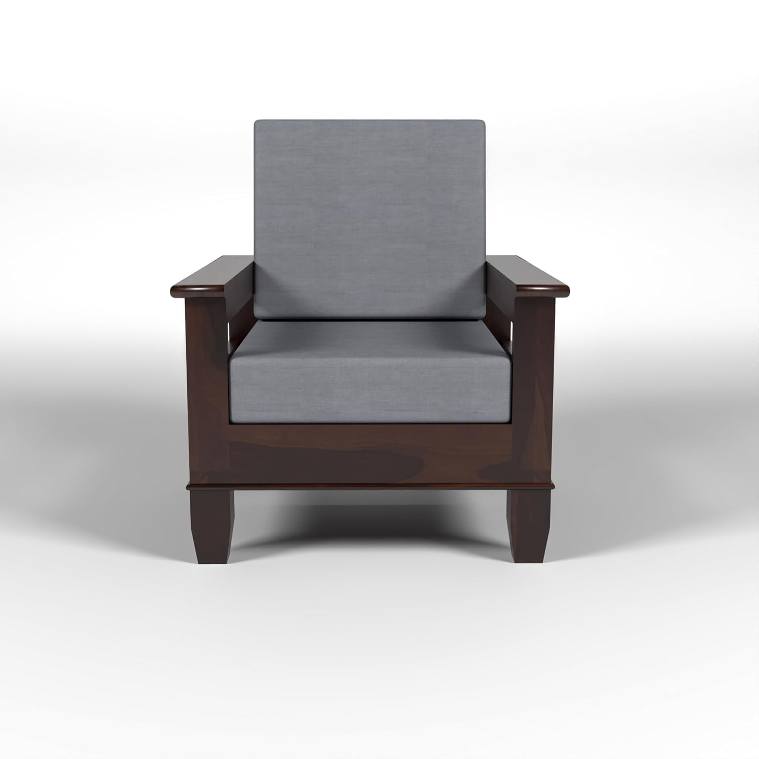 Solid Sheesham Wood Sofa Set , Living Room Furniture (3+1+1 with Center Table) 5 Seater