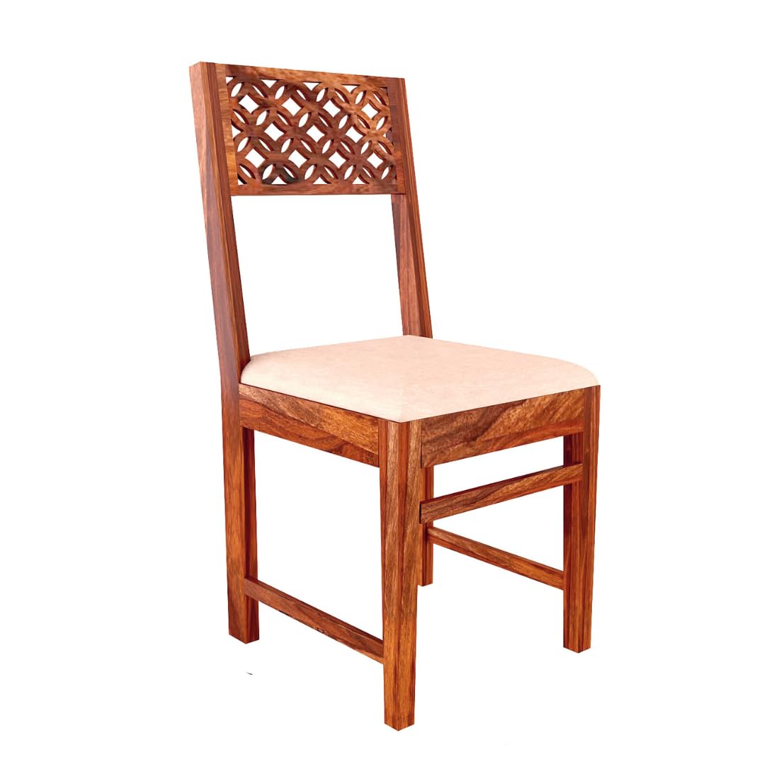 Sheesham Wood CNC Cuting Dining Table with 4 Chairs with 1 Bench|6 Seater Dining Set- Dining Room Furniture
