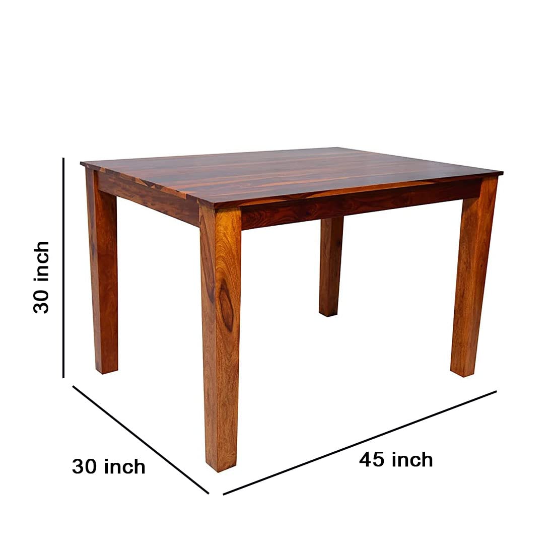 Premium Sheesham Wood Dining Table(45x30) with 4 Chairs | 4 Seater Dining Set | Wooden Dining Table with Chair