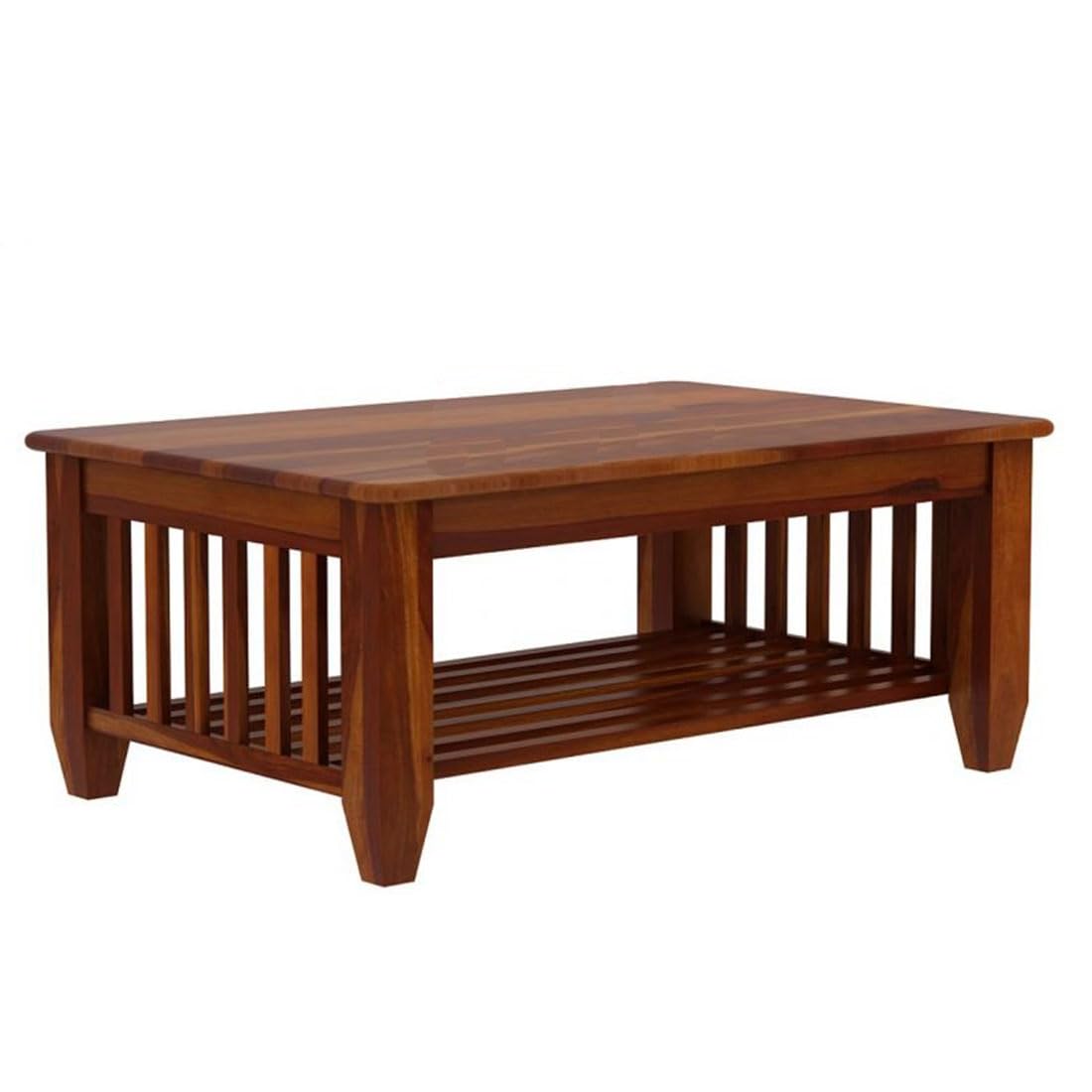 Sheesham Wood Coffee Table for Living Room | Wooden Center Table
