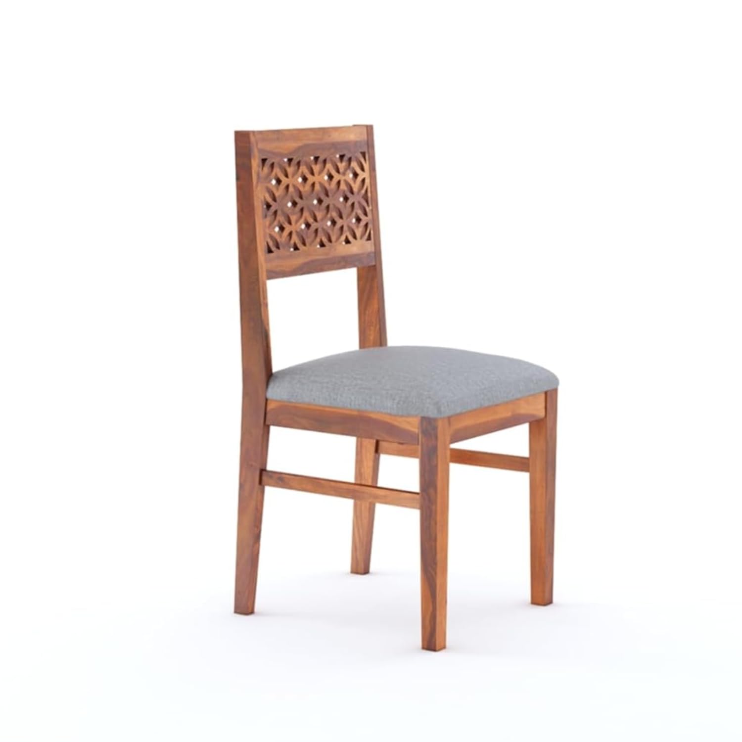 Sheesham Wood CNC Cuting Dining Table with 4 Chairs with 1 Bench|6 Seater Dining Set- Dining Room Furniture