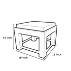 Sheesham Wood Coffee Table | Center Table with 4 Stool