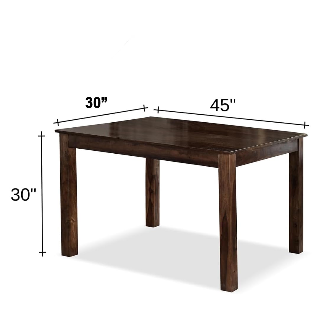 Premium Sheesham Wood Dining Table(45x30) with 4 Chairs | 4 Seater Dining Set | Wooden Dining Table with Chair | Dining Room Furniture