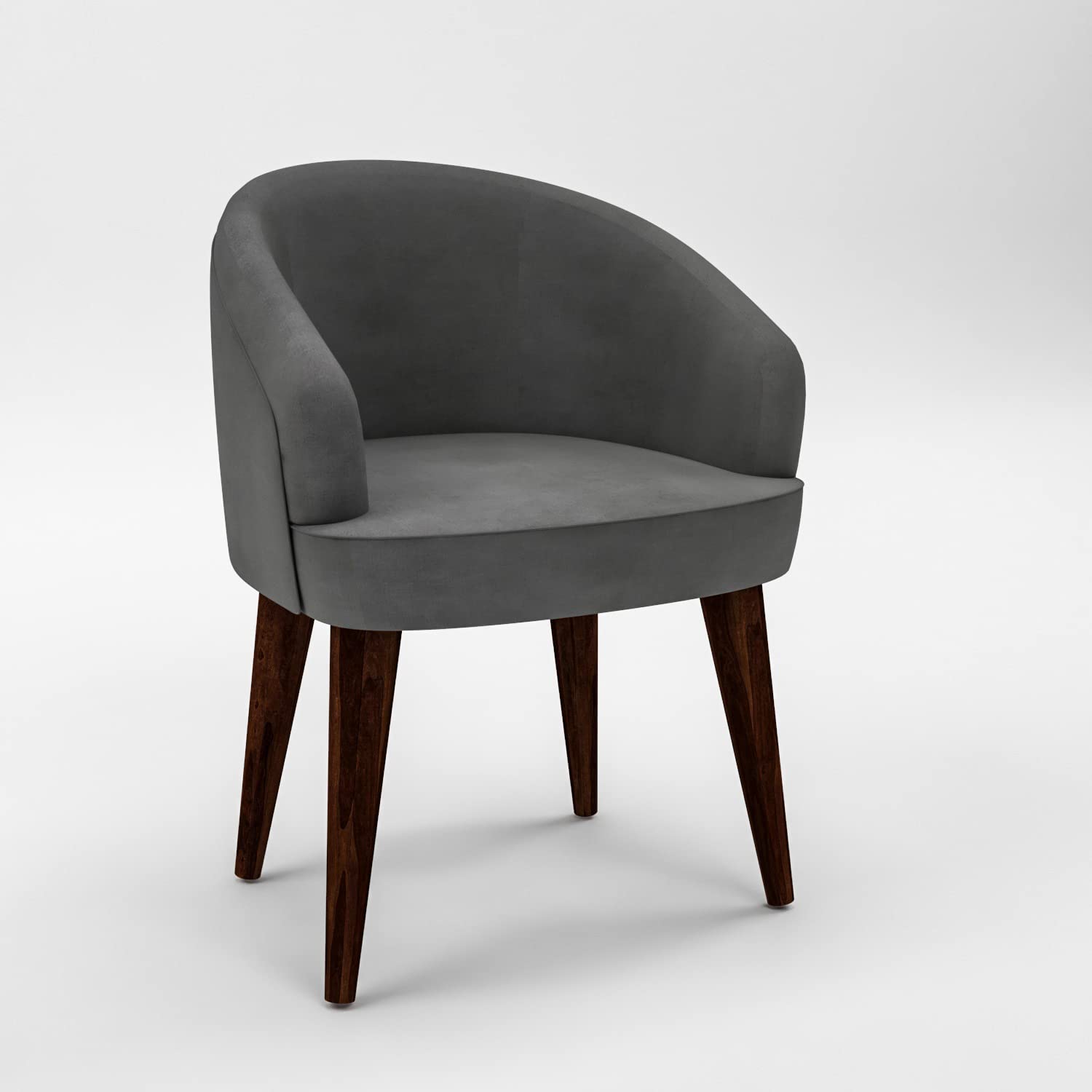 Modern Home Furniture|Solid Wood Cushion Dining Chair Set of 2 with Velvet Fabric | Study Chair for Home & Office