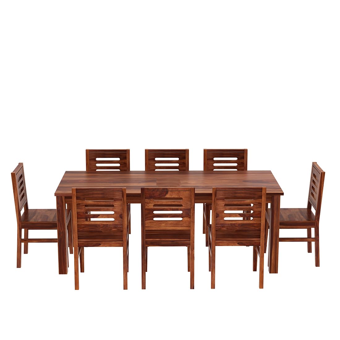 Sheesham Wood Dining Table with 8 Chairs | 8 Seater Dining Set | Wooden Dining Table with Chair - Dining Room Furniture