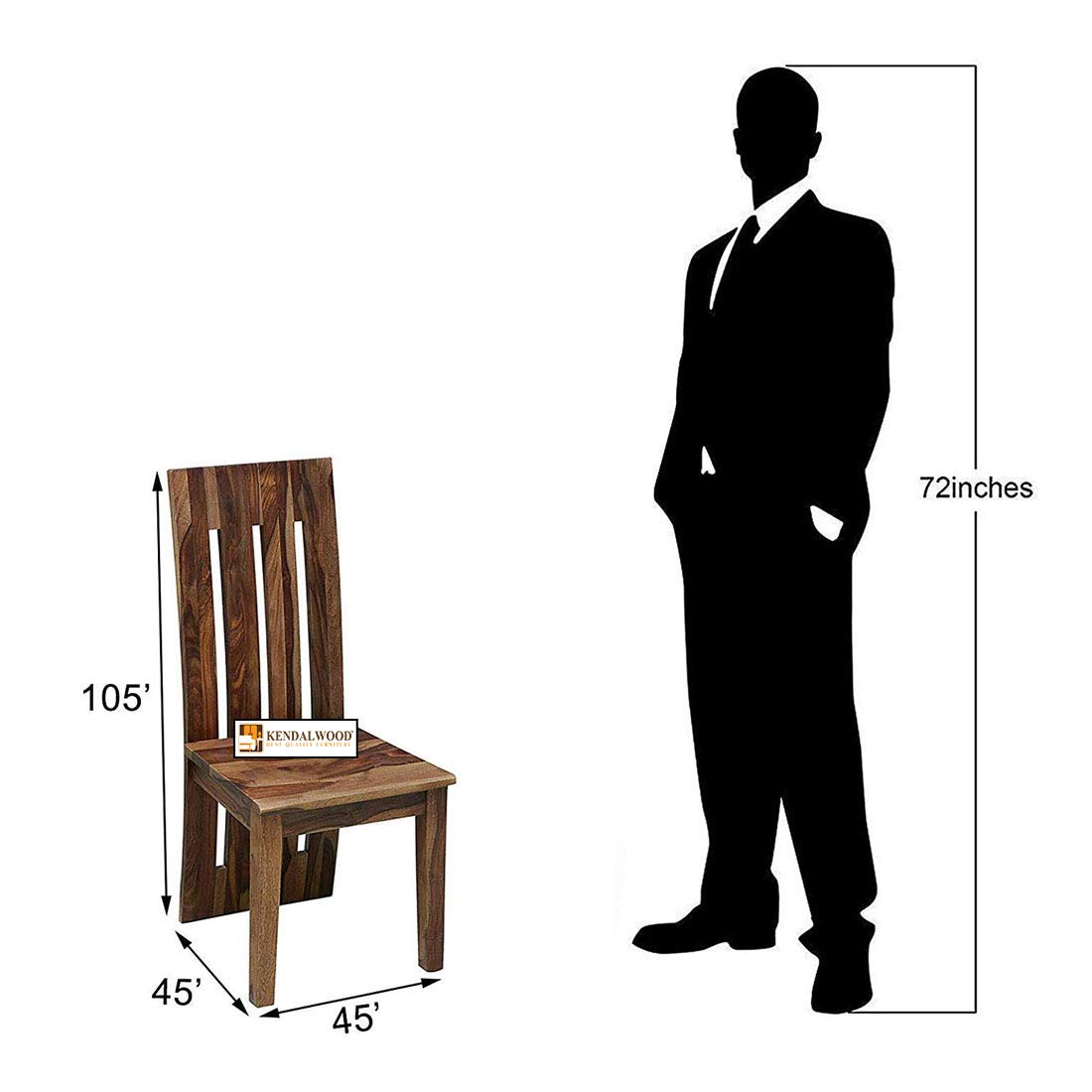 Furniture Solid Sheesham Wood Dining Chair | Study Chair | Multipurpose Chair