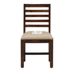 Sheesham Wood 4 Seater Dining Table Set with 4 Chairs and Cushion