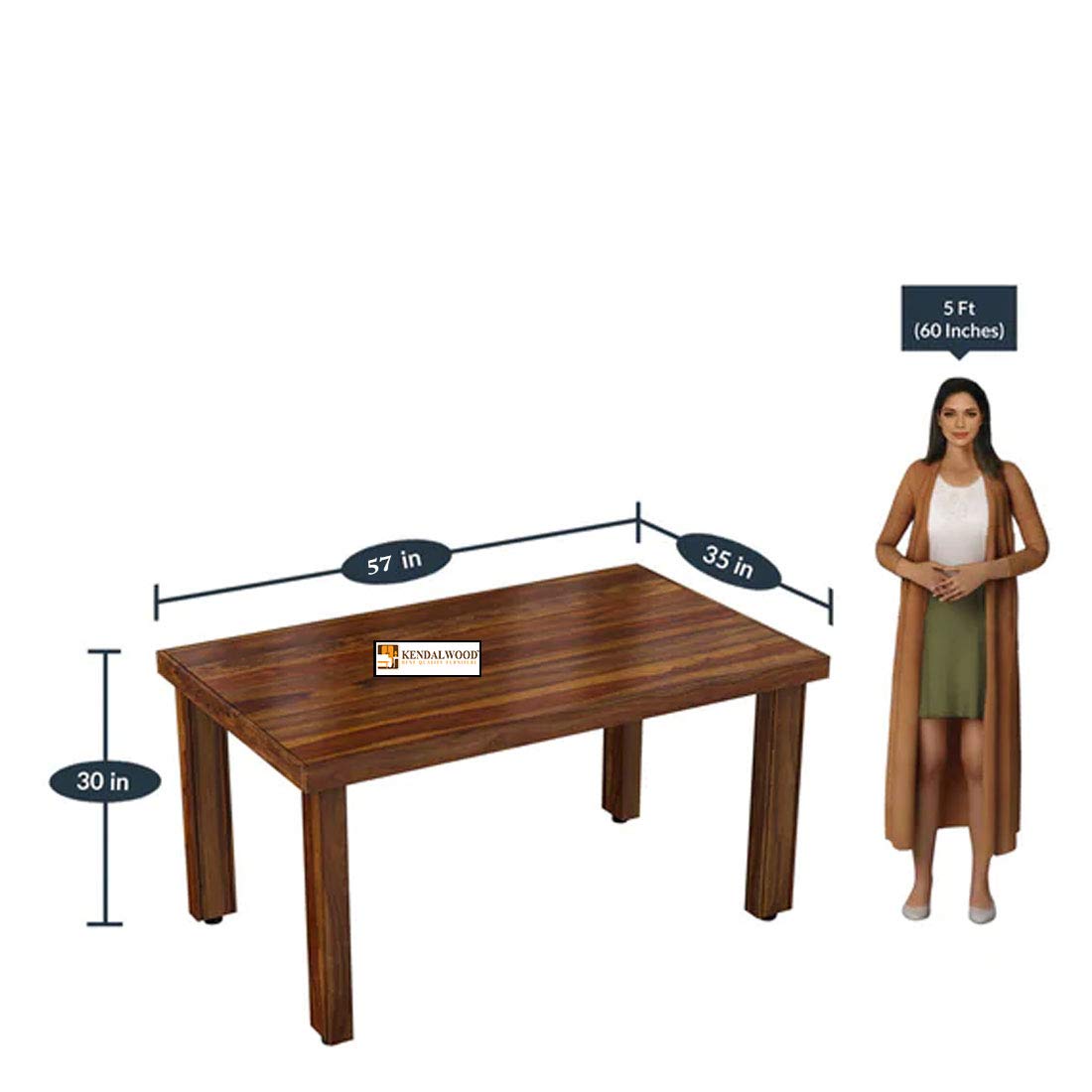 Sheesham Wood Dining Table & Chairs and Cushion | Dining Room Furniture | 6 Seater Dining Set