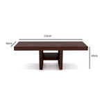 Premium Sheesham Wood Coffee Table for Living Room | Solid Wood Coffee Table, Center Table, Tea Table | Wooden Coffee Table with 2 Stool | Best Furniture for Home